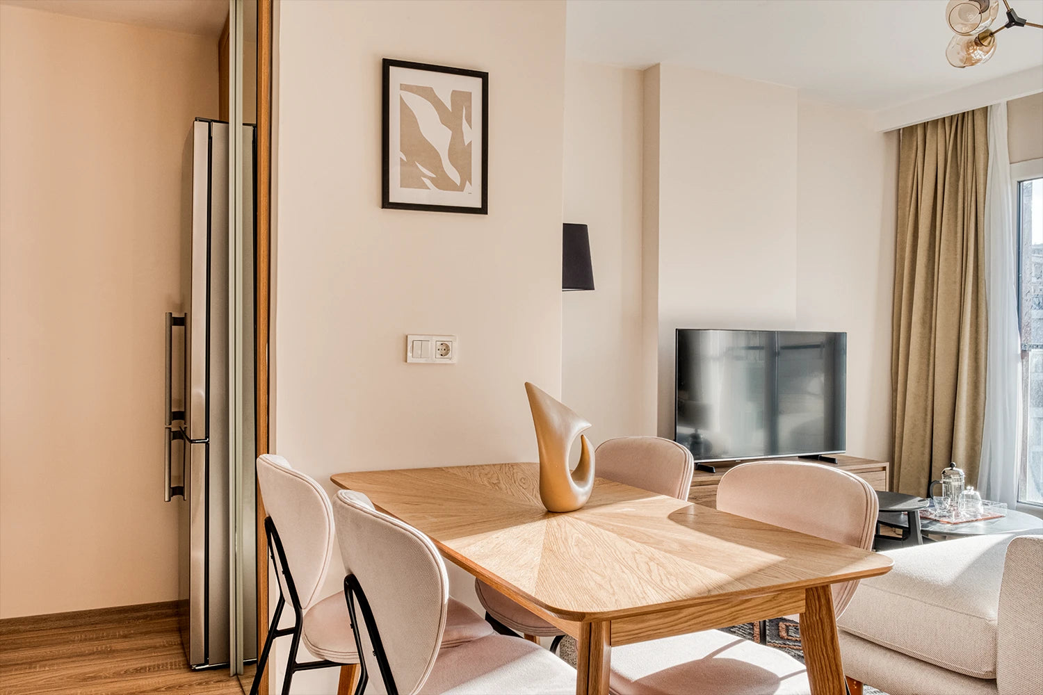 Helsinki/Norge Yemek Masası 90x170 Meşe